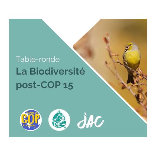 Table-ronde : La Biodiversité post COP 15